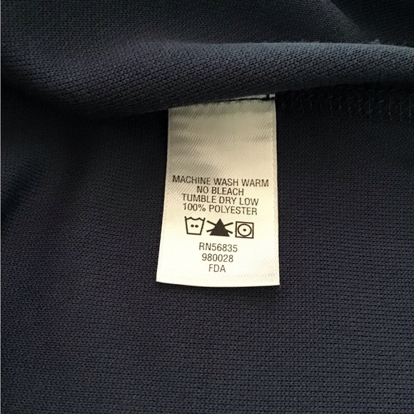 Cabela’s men large navy Henley w polartec* 2 button EUC - Picture 6 of 8